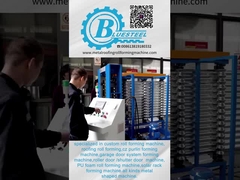 Hydraulische stalen gegolfde dakplaat krimpmachine, metalen dakrollen vormmachine