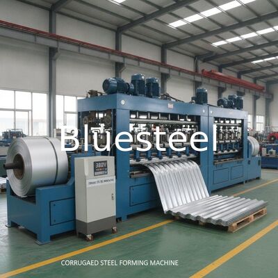 1000mm/1250mm breedte 380V spanning PLC-besturing golfplaat rolvormmachine voor metalen dakpanelen
