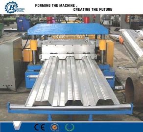 15-20m/min Speed Deck Floor Roll Forming Machine 4kw Hydraulische kracht Hydraulisch snijden
