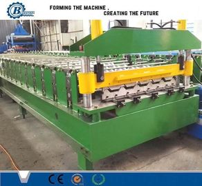 Keten aandrijving daktegelmachine 5KW Hydraulisch gesneden 0,3-0,8 mm staalplaat rol voormalig