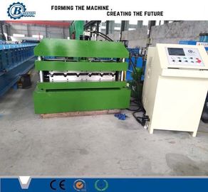 0.3-0.8 mm Dikte Metal Roofing Roll Forming Machine 8-15m/min Vormingssnelheid ±2mm Snijvermogen