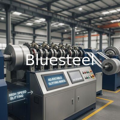Metalen snijlijn met verstelbare snijbreedten, snelle opzettijden en hogesnelheidssnijmachine voor efficiënte spoelverwerking
