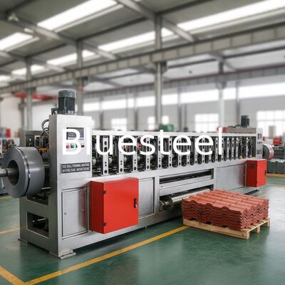220V/380V Tile Roll Forming Machine with 18-30 Roller Stations and Hydraulic Cutting System for Roofing Panel Manufacturing