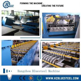15-20m/min Speed Deck Floor Roll Forming Machine 4kw Hydraulische kracht Hydraulisch snijden