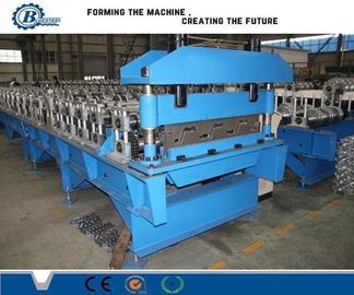 15-20m/min Speed Deck Floor Roll Forming Machine 4kw Hydraulische kracht Hydraulisch snijden